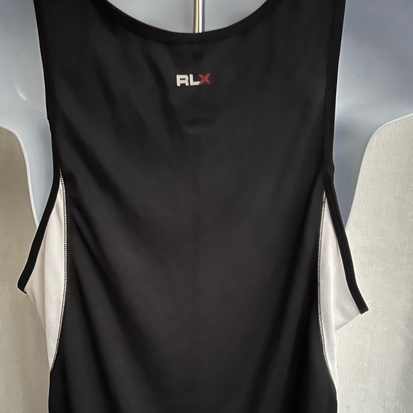 Men’s .”RLX Polo Sport” Black/White Tank Top - Picture 4 of 5